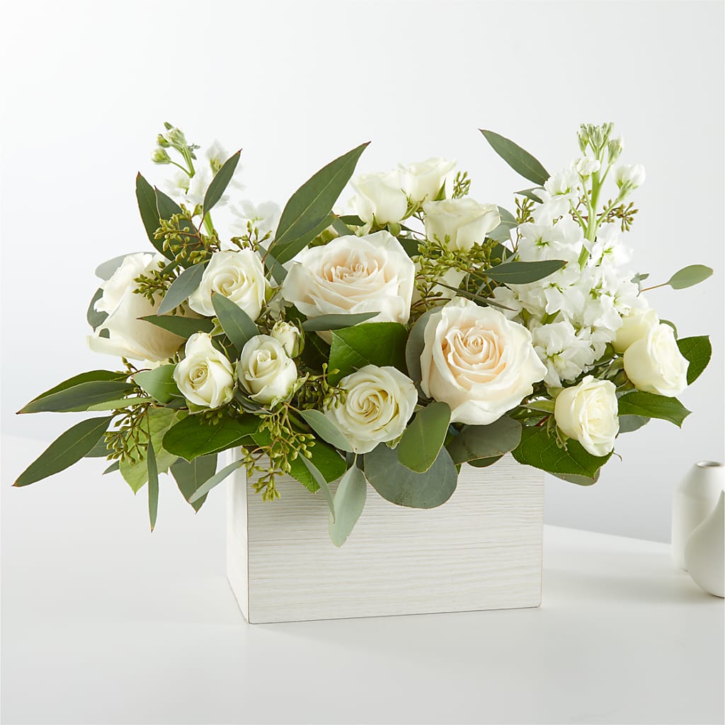 Fresh Linen Box Bouquet – Miles Of Flowers, Dothan AL