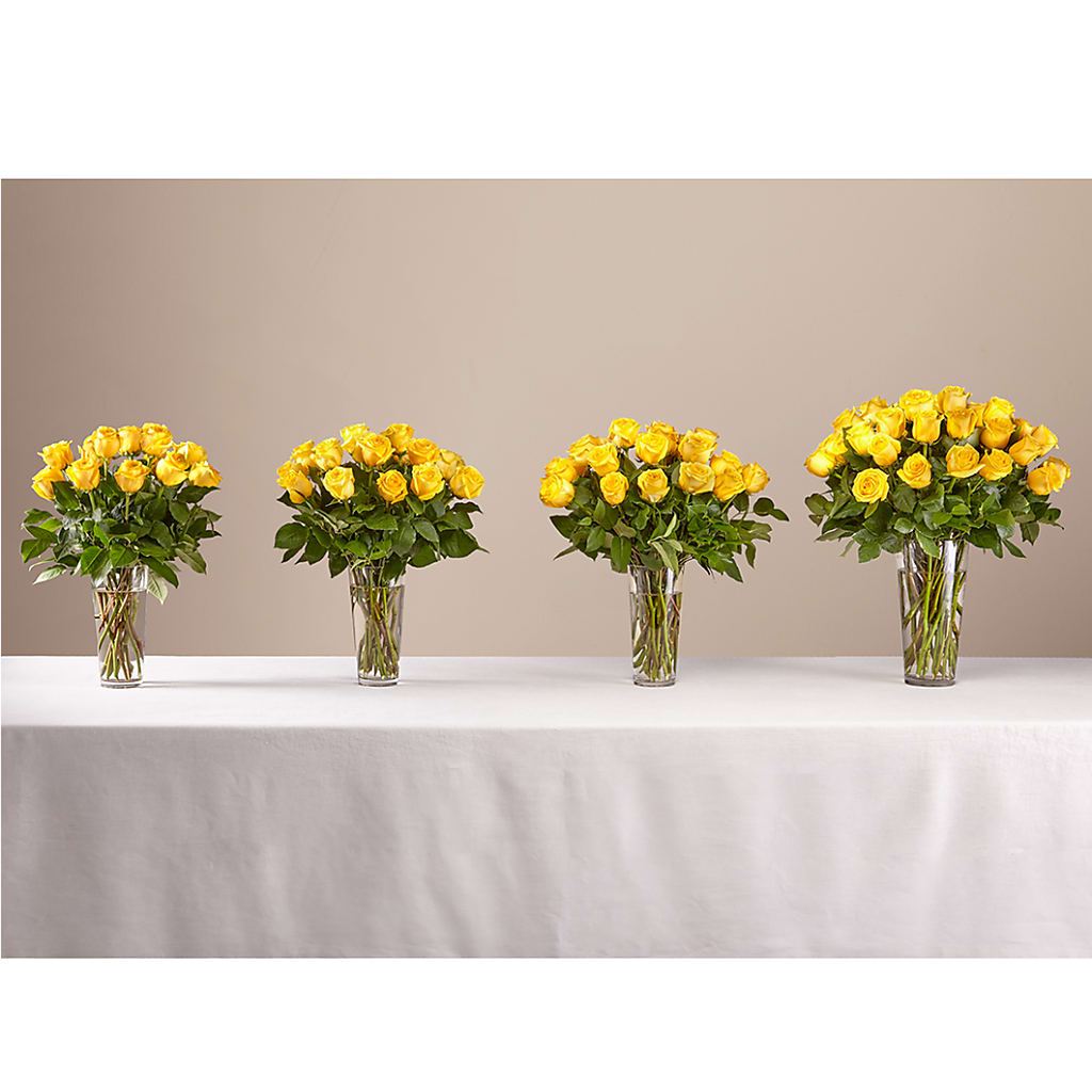 Long Stem Yellow Rose Bouquet – Miles Of Flowers, Dothan AL