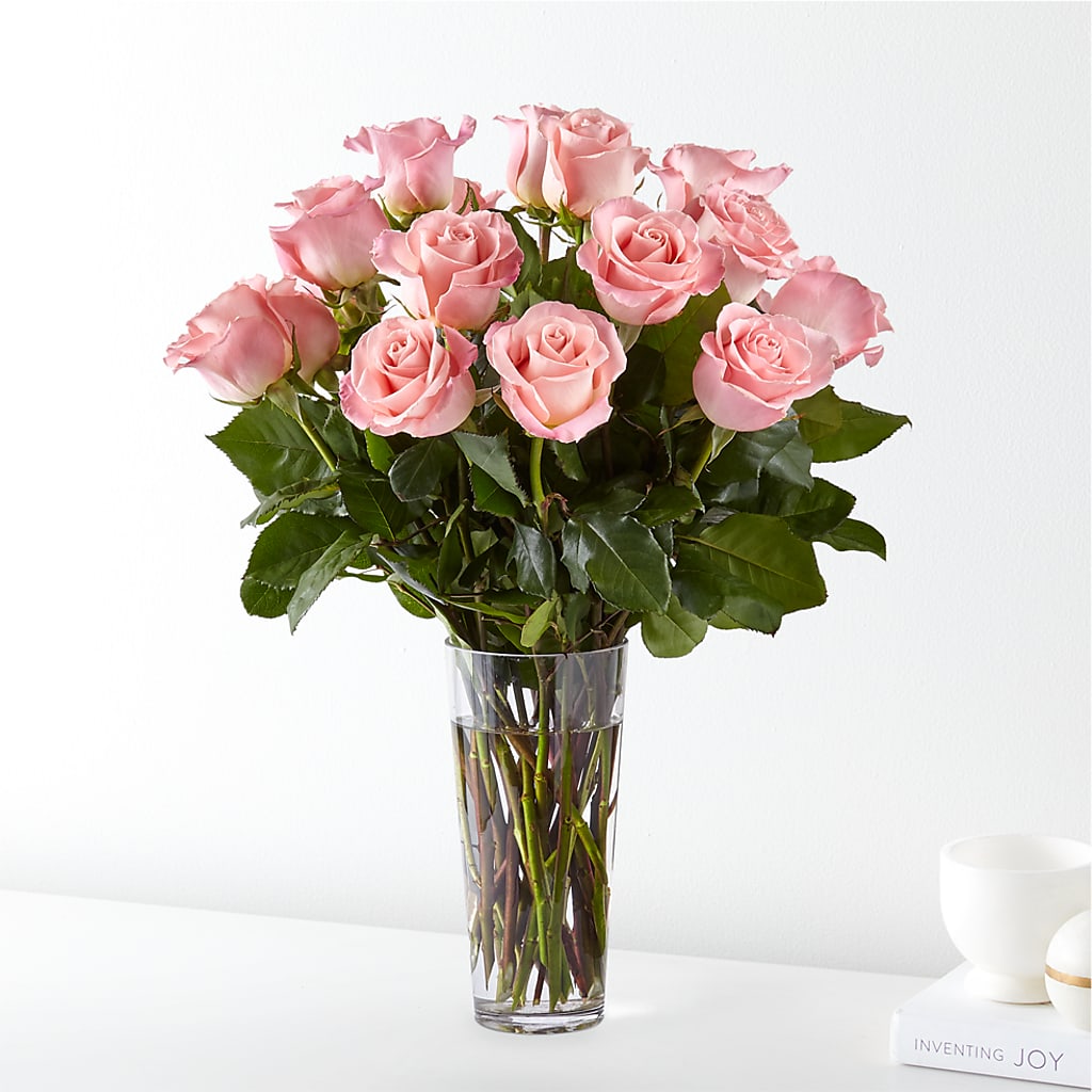 Long Stem Pink Rose Bouquet – Miles Of Flowers, Dothan AL