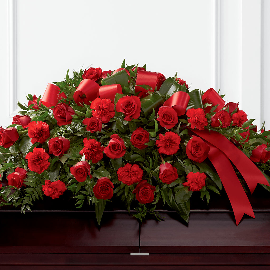 Tribute of Life Casket Spray – Miles Of Flowers, Dothan AL