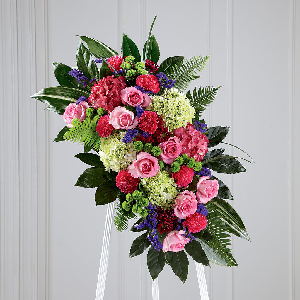 Refreshing Mix Standing Spray – Miles Of Flowers, Dothan AL