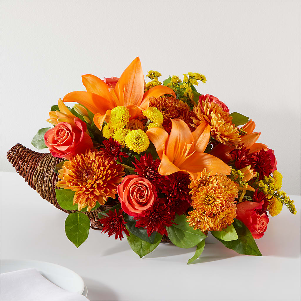 Bouquet of Blessings Cornucopia – Miles Of Flowers, Dothan AL