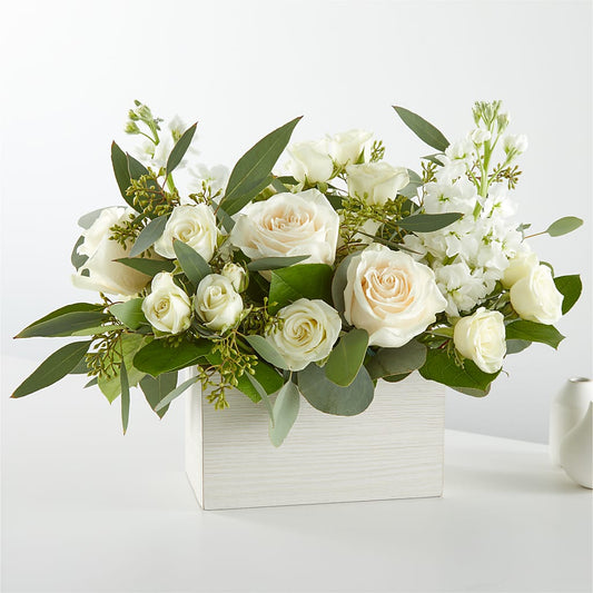 Fresh Linen Box Bouquet –  Miles Of Flowers, Dothan AL