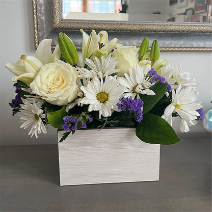 Beyond Blue Box Bouquet –  Miles Of Flowers, Dothan AL