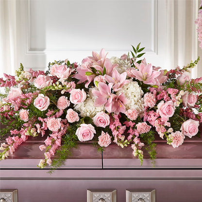Life & Remembrance Casket Spray –  Miles Of Flowers, Dothan AL