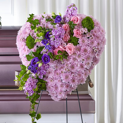 Treasured Love Standing Heart –  Miles Of Flowers, Dothan AL