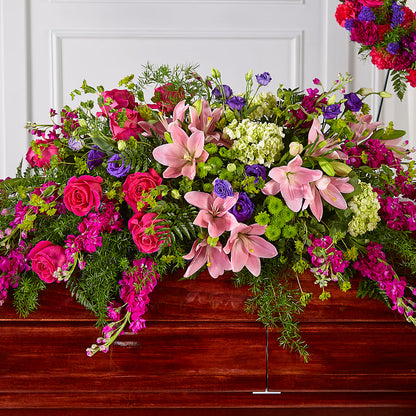 Radiant Tribute Casket Spray –  Miles Of Flowers, Dothan AL