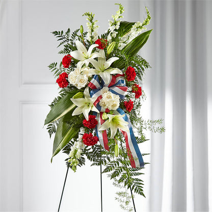 Stars of Life Standing Spray –  Miles Of Flowers, Dothan AL