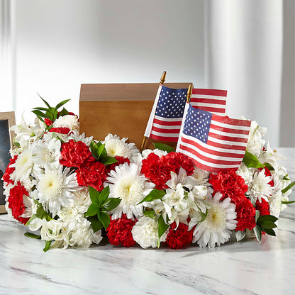 Spirit of Patriotism Cremation Adornment –  Miles Of Flowers, Dothan AL