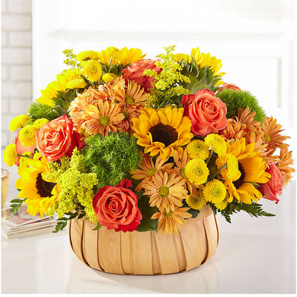 Harvest Sunflower Basket –  Miles Of Flowers, Dothan AL