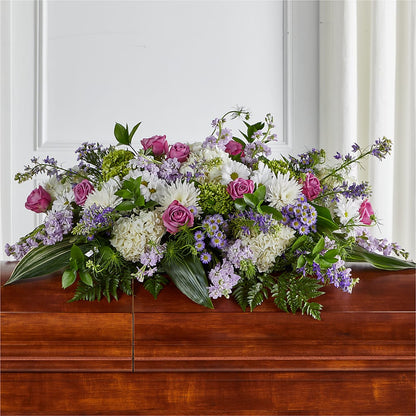 Meadows of Serenity Casket Spray –  Miles Of Flowers, Dothan AL